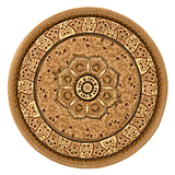 Holden Beige Oriental Stain Resistant Circular Rug from Roseland Furniture