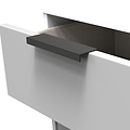 Asher White and Grey Tallboy Chest of Drawers from Roseland Furniture