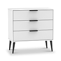 Asher White and Grey 3 Drawer Storage Chest from Roseland Furniture