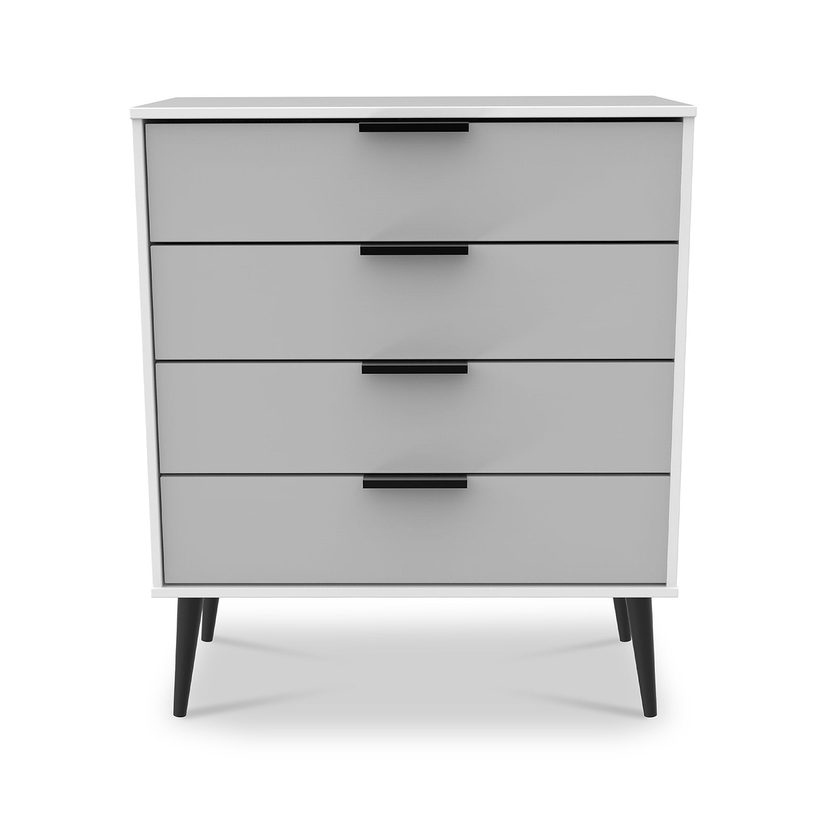 Asher White and Grey 4 Drawer Storage Chest from Roseland Furniture