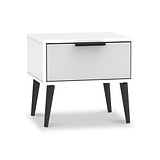 Asher Grey 1 Drawer Bedside Table from Roseland