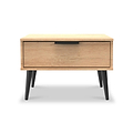 Asher Light Oak 1 Drawer Side Table from Roseland Furniture