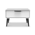 Asher White 1 Drawer Side Table from Roseland Furniture