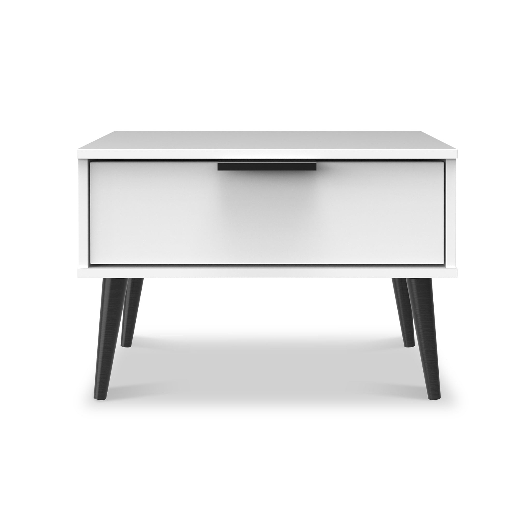 Asher White 1 Drawer Side Table from Roseland Furniture