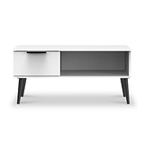 Asher White 1 Drawer Coffee Table from Roseland Furniture