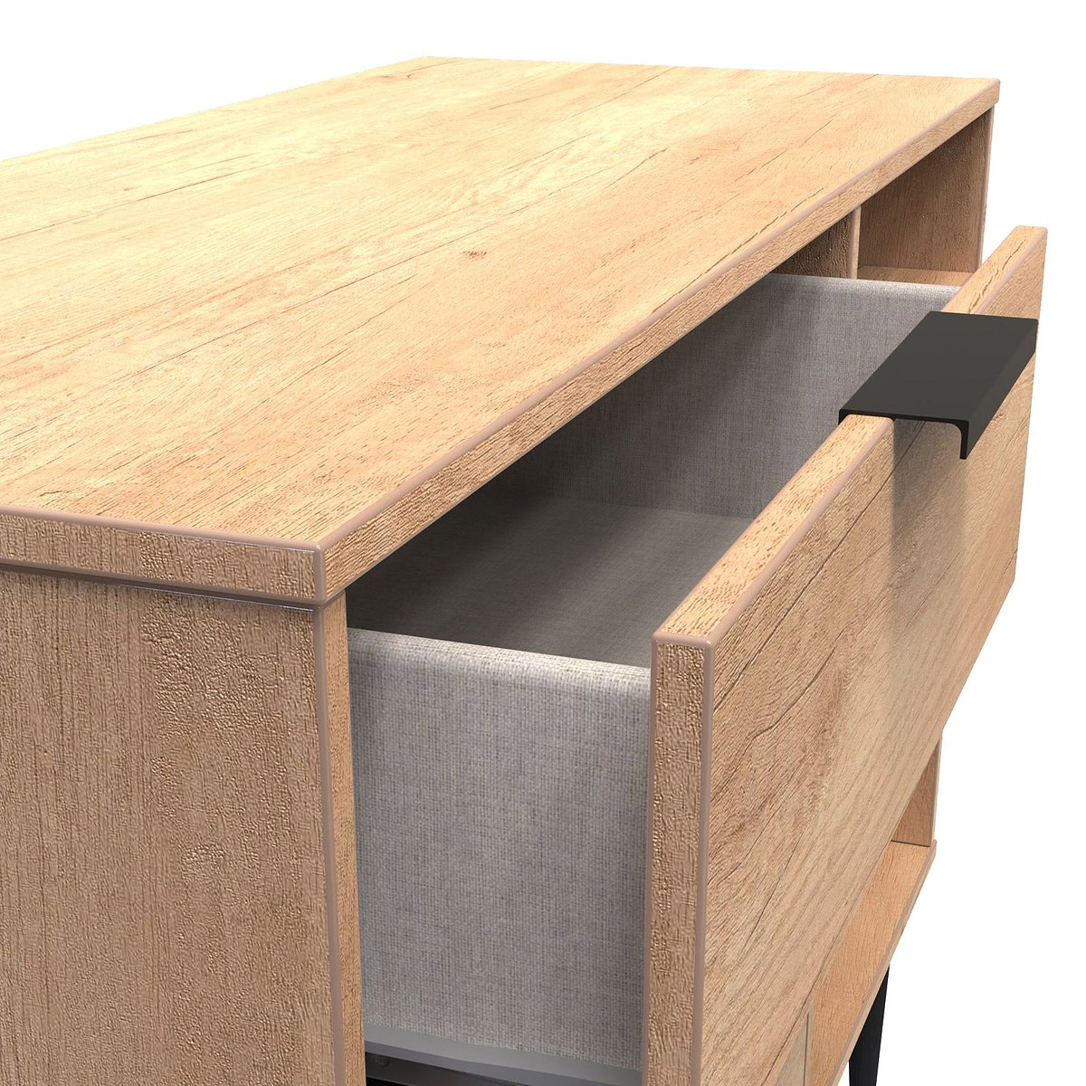 Asher Light Oak 3 Drawer TV Unit from Roseland Furniture