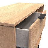 Asher Light Oak 3 Drawer TV Unit from Roseland Furniture