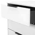 Asher White 3 Drawer TV Unit Cabinet from Roseland Furniture