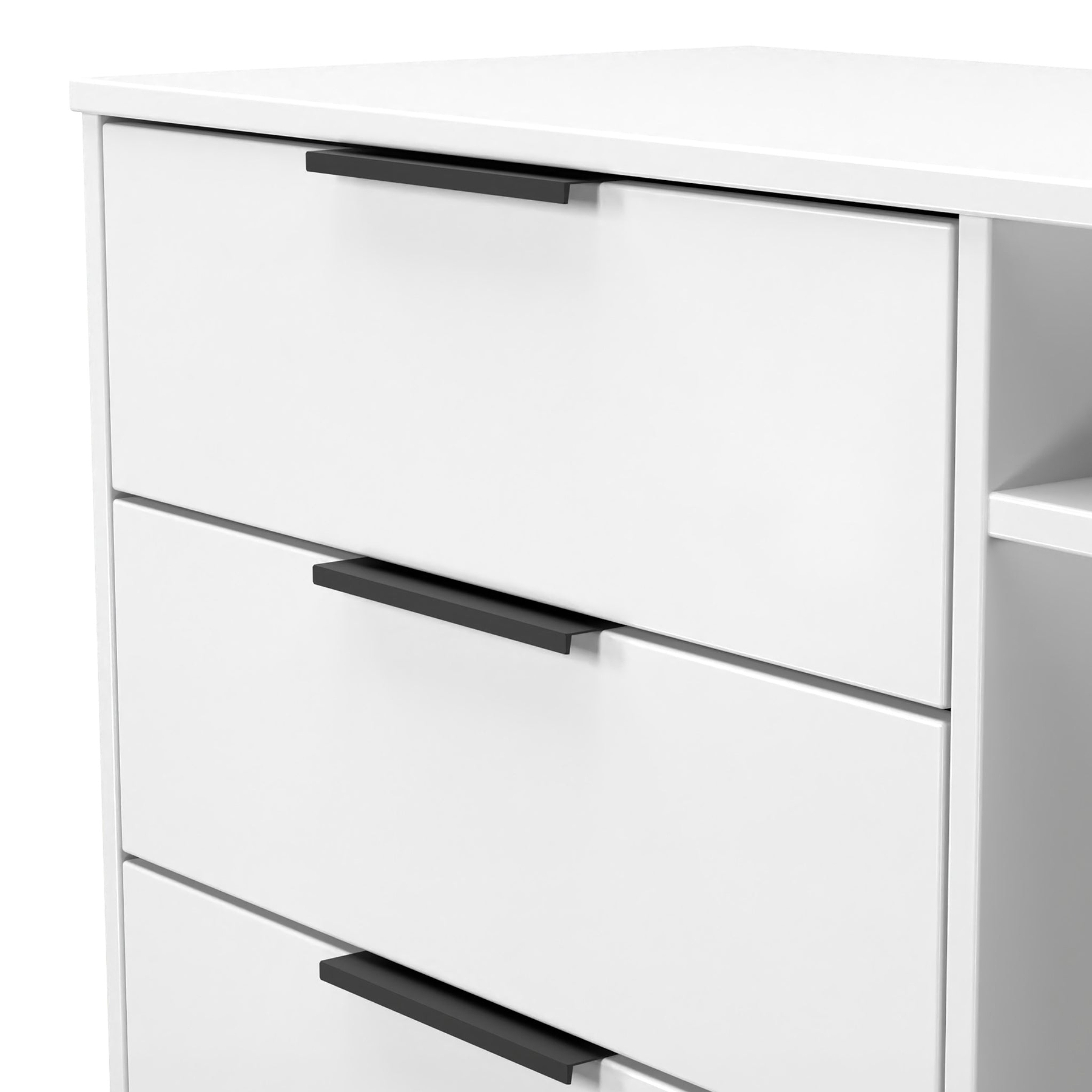 Asher White 3 Drawer TV Unit Cabinet from Roseland Furniture