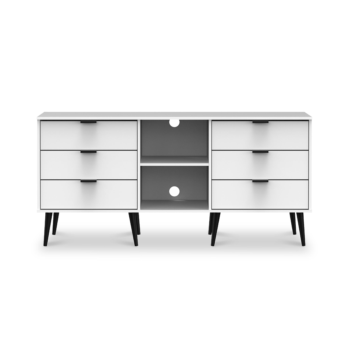 Asher White 6 Drawer Sideboard from Roseland Furniture