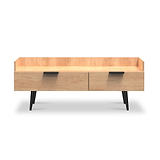 Asher Light Oak Console Media Unit from Roseland Furniture