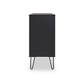 Moreno Graphite Grey 4 Drawer Chest with hairpin legs from Roseland furniture