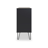 Moreno Graphite Grey 4 Drawer Chest with hairpin legs from Roseland furniture