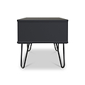 Moreno Charcoal Grey 1 Drawer Bedside Table by Roseland Furniture