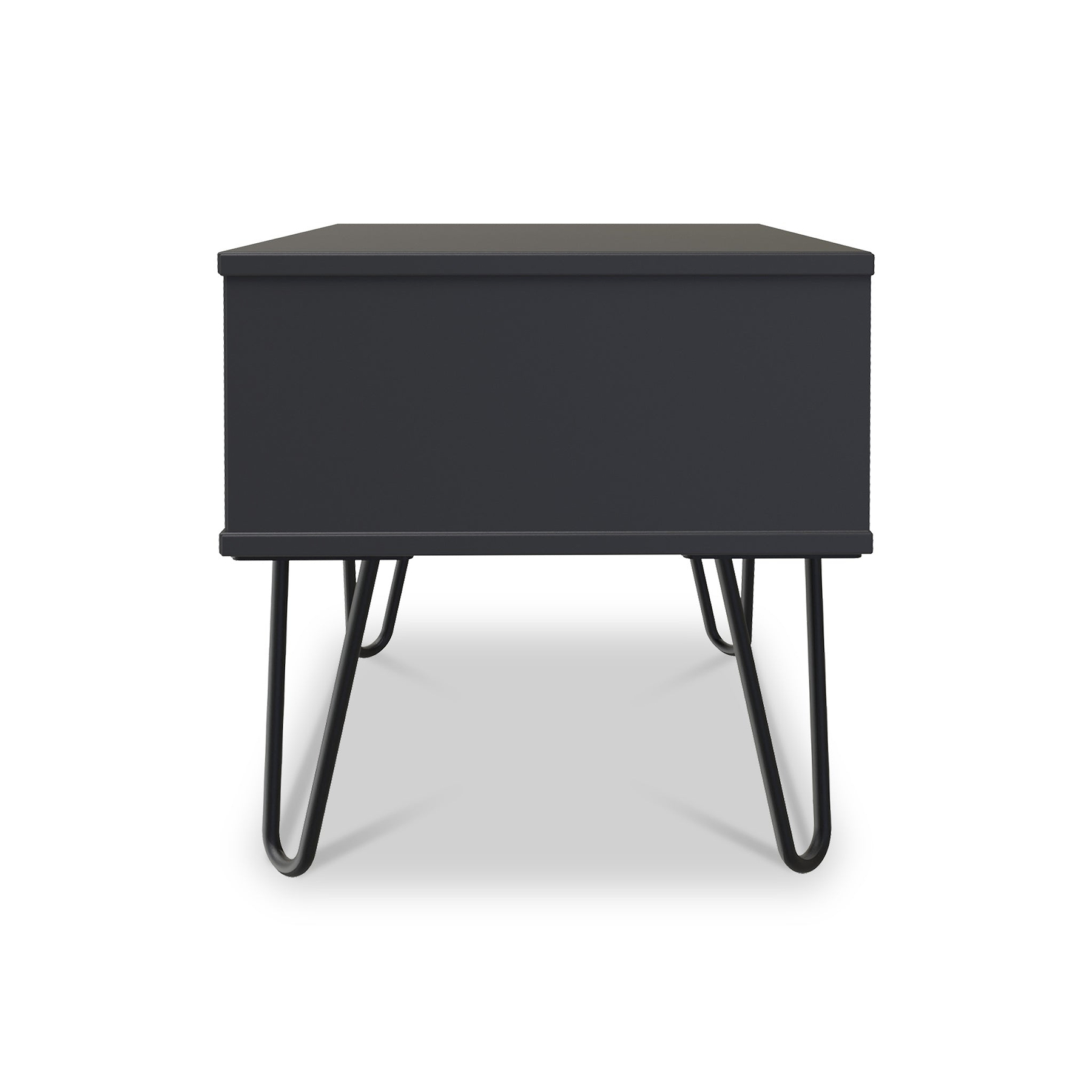 Moreno Charcoal Grey 1 Drawer Bedside Table by Roseland Furniture