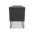 Moreno Graphite Grey 4 Drawer Low Storage Unit