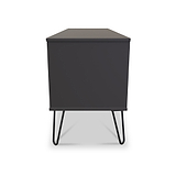 Moreno Graphite Grey 4 Drawer Low Storage Unit