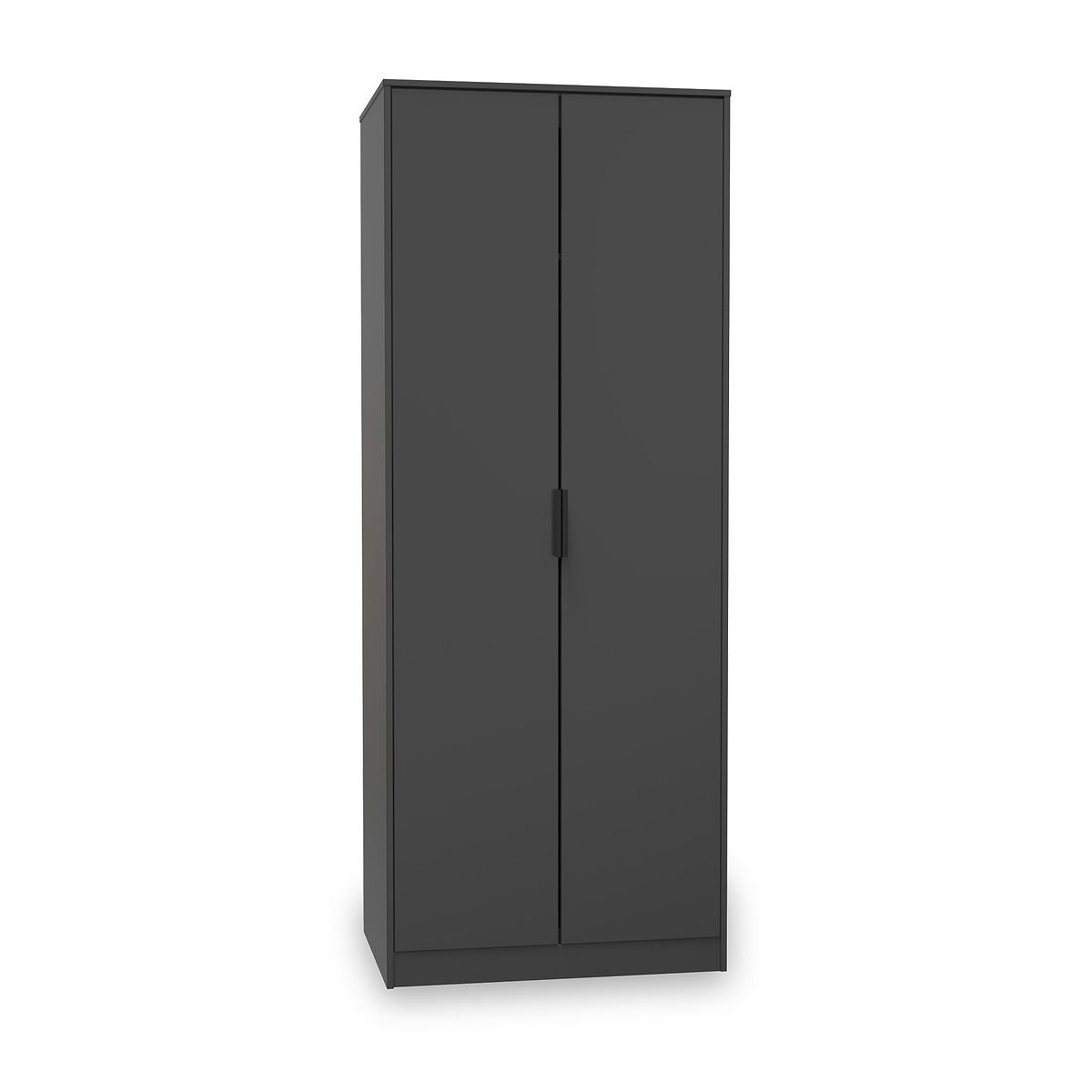 Moreno Graphite Grey 2 Door Double Wardrobe from Roseland furniture