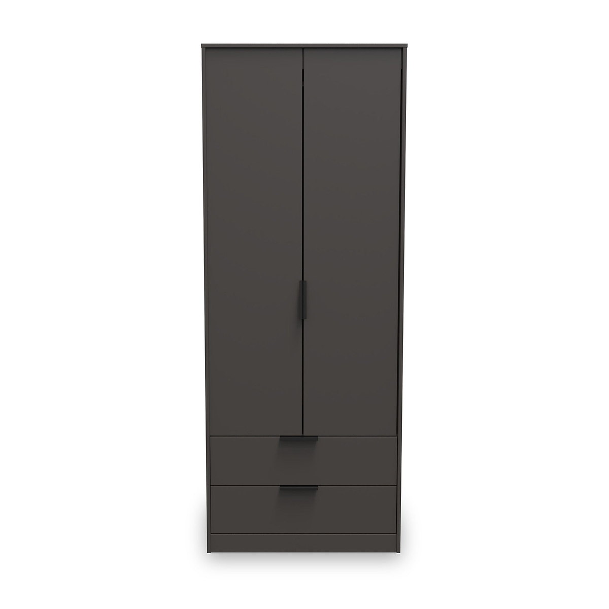 Moreno Graphite Grey 2 Door 2 Drawer Double Wardrobe from Roseland furniture
