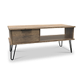 Moreno Rustic Oak 1 Drawer Coffee Table by Roseland Furniture
