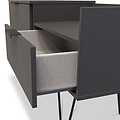 Moreno Graphite Grey TV Console Unit from Roseland Furniture