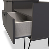 Moreno Graphite Grey TV Console Unit from Roseland Furniture