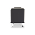 Moreno Graphite Grey 2 Door 2 Drawer Sideboard Cabinet with hairpin legs from Roseland Furniture