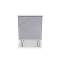 Moreno White Marble 2 Door 1 Drawer Wide TV Unit