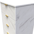 Moreno Marble Effect 5 Drawer Tallboy