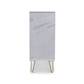 Moreno Marble Effect 5 Drawer Tallboy