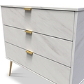 Moreno Marble Effect 3 Drawer Chest