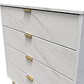 Moreno Marble Effect 4 Drawer Chest