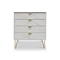 Moreno Marble Effect 4 Drawer Chest of Drawers