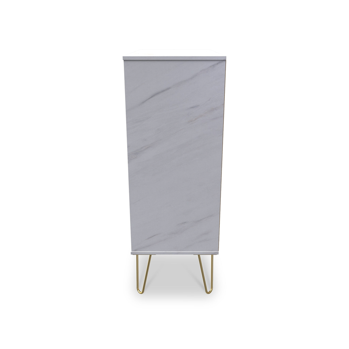 Moreno Marble Effect 5 Drawer Chest