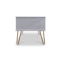 Moreno Marble Effect 1 Drawer Side Table