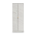 Moreno Marble Effect 2 Door Double Wardrobe