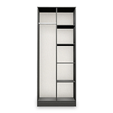 Moreno Graphite Grey Open Shelf Unit from Roseland Furniture
