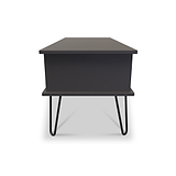 Moreno Graphite Grey 1 Drawer Coffee Table with hairpin legs