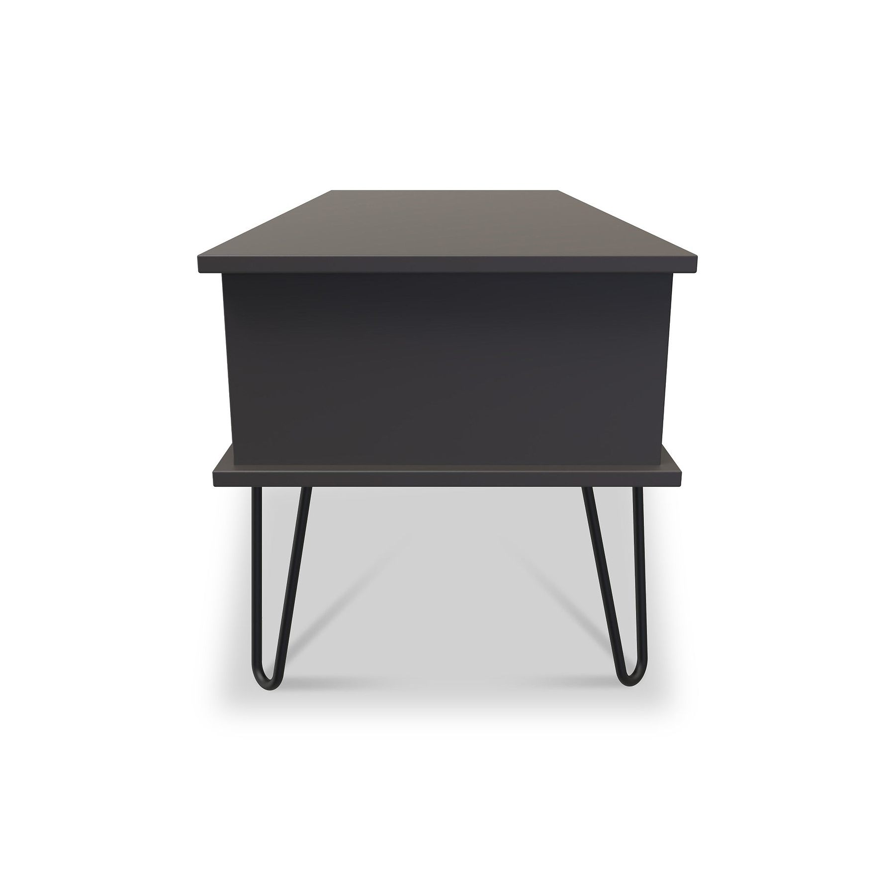 Moreno Graphite Grey 1 Drawer Coffee Table with hairpin legs