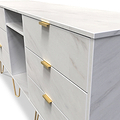 Moreno Marble 6 Drawer Sideboard Cabinet