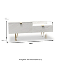 Moreno Marble Effect TV Console Unit from Roseland Furniture