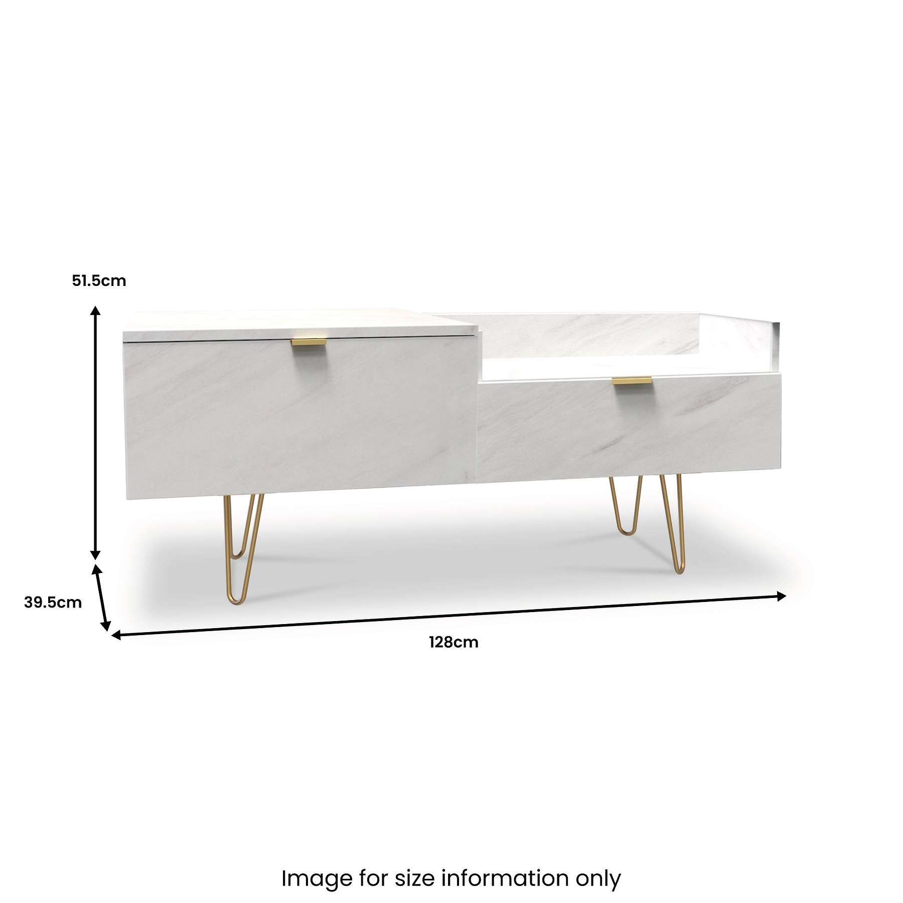 Moreno Marble Effect TV Console Unit from Roseland Furniture
