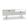 Moreno Marble Effect TV Console Unit from Roseland Furniture