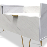 Moreno Marble Effect TV Console Unit with Storage