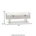 Moreno Marble Effect Media Console Unit from Roseland Furniture