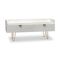 Moreno Marble Effect Media Console Unit from Roseland Furniture