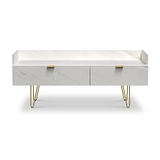Moreno Marble Effect Media TV Stand Console Unit
