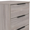 Ashbourne 5 Drawer Tallboy Grey Oak from Roseland Furniture