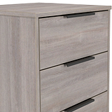 Ashbourne 5 Drawer Tallboy Grey Oak from Roseland Furniture