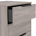 Ashbourne 5 Drawer Tallboy Grey Oak from Roseland Furniture